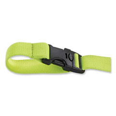 ergodyne® Squids 3150 Elastic Lanyard with Buckle, 2 lb Max Working Capacity, 18" to 48" Long, Lime, Ships in 1-3 Business Days