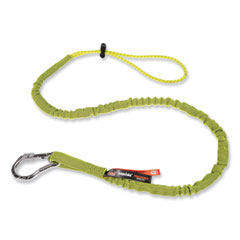Squids 3100 Lanyard w/Aluminum Carabiner + Cinch-Loop, 10 lb Max Work Capacity, 42" to 54", Lime, Ships in 1-3 Business Days