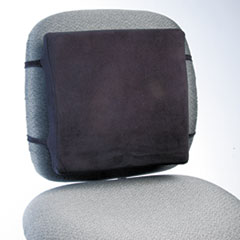 Rubbermaid® Commercial Back Perch Backrest with Fleece Cover, 13 x 2.75 x 12.5, Black