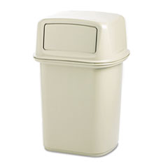 Rubbermaid® Commercial Ranger Fire-Safe Container, 45 gal, Structural Foam, Beige