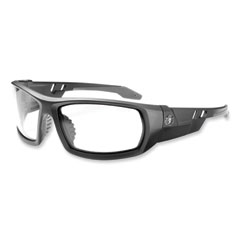 ergodyne® Skullerz Odin Safety Glasses, Matte Black Nylon Impact Frame, Anti-Fog Clear Polycarbonate Lens, Ships in 1-3 Business Days