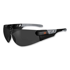 ergodyne® Skullerz Saga Frameless Safety Glasses, Black Nylon Impact Frame, Anti-Fog Smoke Polycarb Lens, Ships in 1-3 Business Days