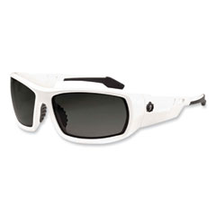 ergodyne® Skullerz Odin Safety Glasses, White Nylon Impact Frame, Polarized Smoke Polycarbonate Lens, Ships in 1-3 Business Days