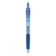 Pilot® Precise Gel BeGreen Gel Pen, Retractable, Fine 0.7 mm, Blue Ink, Translucent Blue Barrel, Dozen