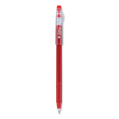 Pilot® FriXion ColorSticks Erasable Gel Pen, Clipless Stick, Fine 0.7 mm, Red Ink, Red Barrel, Dozen