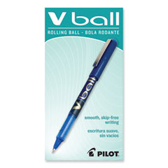 Precise V7 Roller Ball Pen, Stick, Fine 0.7 mm, Blue Ink, Blue