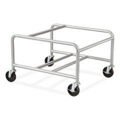 Safco® Sled Base Stack Chair Cart, Metal, 500 lb Capacity, 23.5" x 27.5" x 17", Silver, Ships in 1-3 Business Days