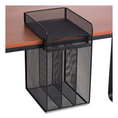 Onyx Horizontal Hanging Storage, 5 Sections, Letter Size Files, 10.25" x 12.4" x 14.4", Black, Ships in 1-3 Business Days