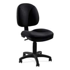Comfort Task Chair, Supports Up to 300 lb, 19" to 23" Seat Height, Black Seat, Black Back, Black Base