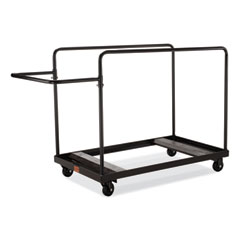 NPS® Folding Table Dolly for Round Tables, 660 lb Capacity, 40.5 x 28 x 61.5, Brown, Ships in 1-3 Business Days