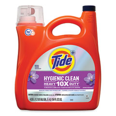 Tide® Hygienic Clean Heavy 10x Duty Liquid Laundry Detergent, Spring Meadow, 154 oz Bottle, 4/Carton