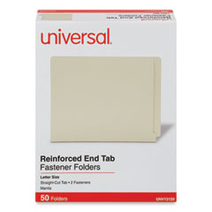 Universal® Reinforced End Tab Fastener Folders