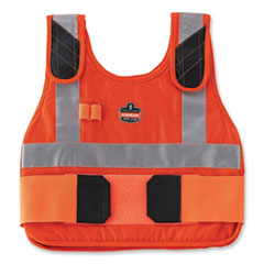 Chill-Its 6225 Premium FR Phase Change Cooling Vest, Modacrylic Cotton, Large/X-Large, Orange