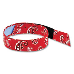Chill-Its 6705CT Cooling PVA Hook and Loop Bandana Headband, One Size Fits Most, Red Western