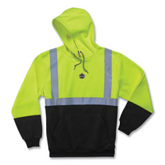 ergodyne® GloWear 8293 Hi-Vis Class 2 Hooded Sweatshirt Black Bottom