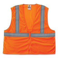 ergodyne® GloWear 8216BA Class 2 Breakaway Mesh ID Holder Vest, Polyester, 2X-Large/3X-Large, Orange, Ships in 1-3 Business Days