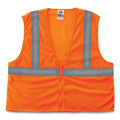 GloWear 8205Z Class 2 Super Economy Mesh Vest, Polyester, Orange, 4X-Large/5X-Large