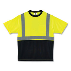 ergodyne® GloWear 8289BK Class 2 Hi-Vis T-Shirt with Black Bottom