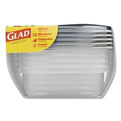 Glad Big Bowl Food Storage Containers, 48 oz - 3 pack