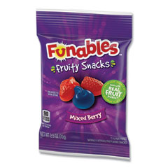 Ferrara® Funables Fruity Snacks, Mixed Berry, 2.5 oz Bag, 48/Carton