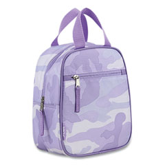 FUEL Lunch Bag, Polyester, 7.5 x 4.25 x 9, Lavender Camo