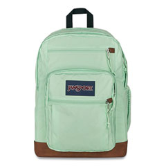 JanSport® Cool Student Backpack, Fits Devices Up to 14.9", Polyester, 13 x 10 x 17.5, Mint Chip