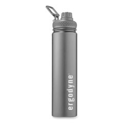 ergodyne® Chill-Its 5152 Insulated Stainless Steel Water Bottle, 25 oz, Black, Ships in 1-3 Business Days