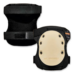ProFlex 325HL Non-Marring Rubber Cap Knee Pads, Hook and Loop Closure, One Size Fits Most, Tan Cap, Pair