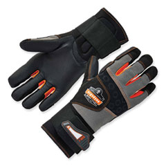 ergodyne® ProFlex 9012 Certified AV Gloves + Wrist Support, Black, Large, Pair, Ships in 1-3 Business Days
