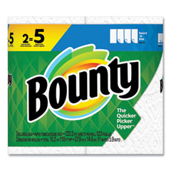 Bounty® Select-a-Size Kitchen Roll Paper Towels, 2-Ply, White, 5.9 x 11, 123 Sheets/Roll, 2 Rolls/Pack, 4 Packs/Carton