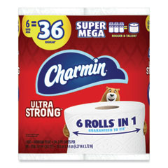 Charmin® Ultra Strong Bathroom Tissue, Septic Safe, 2-Ply, White, 396 Sheet/Roll, 6 Rolls/Pack, 3 Packs/Carton
