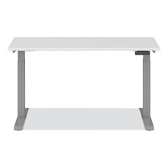 Alera® AdaptivErgo Sit-Stand Three-Stage Electric Height-Adjustable Table with Memory Controls, 60” x 24” x 30" to 49", White