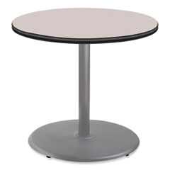 Cafe Table, 36" Diameter x 30h, Round Top/Base, Gray Nebula Top, Gray Base