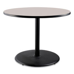 Cafe Table, 36" Diameter x 30h, Round Top/Base, Gray Nebula Top, Black Base, Ships in 7-10 Business Days