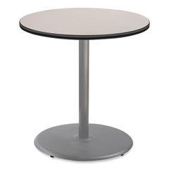Cafe Table, 36" Diameter x 36h, Round Top/Base, Gray Nebula Top, Gray Base