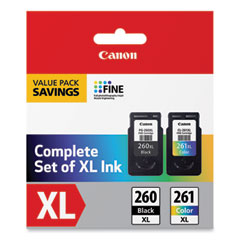 Canon® 3706C005 (CL-261XL/PG-260XL) High-Yield Ink, Black/Color