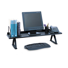 Safco® Value Mate Desk Riser, 100 lb Capacity, 42 x 12.25 x 8.25, Black