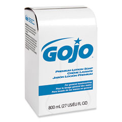 GOJO® Premium Lotion Soap, Waterfall, 800 mL Bag-in-Box Refill, 12/Carton
