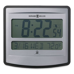 Howard Miller® Nikita Wall Clock, Silver/Charcoal Case, 8.75" x  8", 2 AA (sold separately)