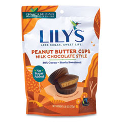 LILY’S® Milk Chooclate Peanut Butter Cups, 9.6 oz Bag, Delivered in 1-4 Business Days