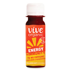 Vive® Organic Energy+Focus, 2 oz Bottle, 12/Pack, Ships in 1-3 Business Days
