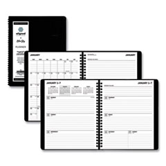 Blue Sky® Aligned Weekly/Monthly Notes Planner, 8.75 x 7, Black Cover, 12-Month (Jan to Dec): 2023