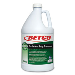 Betco® BioActive Solutions Drain and Trap Treatment, Ocean Scent, 1 gal Bottle, 4/Carton