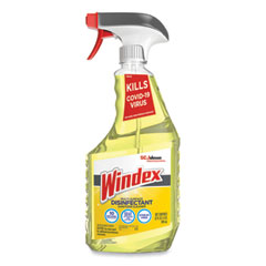 Windex® Multi-Surface Disinfectant Cleaner, Fresh Scent, 32 oz Spray Bottle, 8/Carton