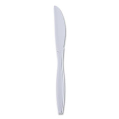 Boardwalk® Heavyweight Wrapped Polypropylene Cutlery, Knife, White, 1,000/Carton