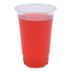 Boardwalk® Clear Plastic Cold Cups, 20 oz, PET, 50 Cups/Sleeve, 20 Sleeves/Carton