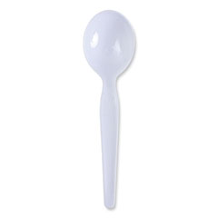 Boardwalk® Heavyweight Polystyrene Cutlery, Soup Spoon, White, 1000/Carton