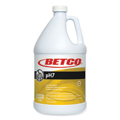 Betco® pH7 Floor Cleaner, Lemon Scent, 1 gal Bottle, 4/Carton