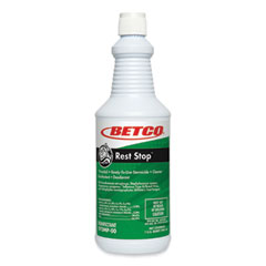 Betco® Rest Stop Restroom Disinfectant, Floral Fresh Scent, 32 oz Bottle, 12/Carton