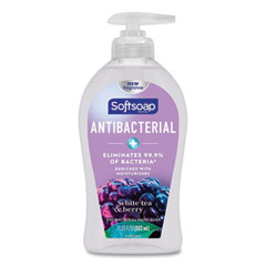 Softsoap® Antibacterial Hand Soap, White Tea and Berry Fusion, 11.25 oz Pump Bottle, 6/Carton
